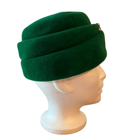Vintage, Mark III Hat, Hudson’s The Woodward Shops, women , green - Picture 2 of 6